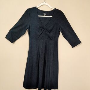 Toad&Co Charcoal 3/4 Sleeve Dress